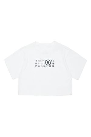 white cotton  tshirt MAISON MARGIELA KIDS | M60672MM04IM6102